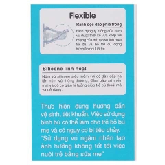 QT Bình sữa nhựa Pigeon vuông cổ hẹp