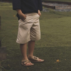 Quần lửng bé trai vải Linen