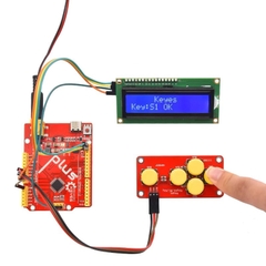 ￼Module AD Keyboard 5 Nút Nhấn Và 3 Chân Ra (Analog, Vcc, Gnd) kết nối arduino