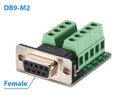 Cổng DB9 9 Chân Nối Dây Bắt Vít Domino Không Vỏ