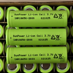 Cell Pin LiShen 18650 xám 2000mAh 10C