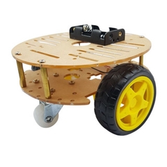 Khung Xe Robot Tròn / xe dò line, xe robot tránh vật cản Arduino