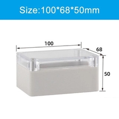 Hộp nhựa đựng mạch điện tử 100x68x50mm nắp trong suốt