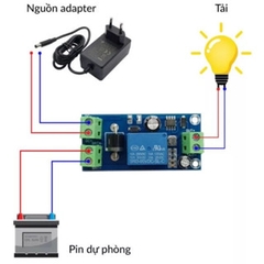 Mạch chuyển nguồn tự động auto UPS Switching 5-48VDC