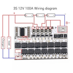 Mạch sạc và bảo vệ pin 3S/4S/5S 3.7V