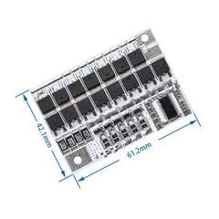 Mạch sạc và bảo vệ pin 3S/4S/5S 3.7V