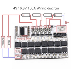 Mạch sạc và bảo vệ pin 3S/4S/5S 3.7V