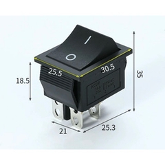 Công tắc bập bênh KCD4 4 chân có đèn 16A 250V công tắc nguồn chuyên dụng