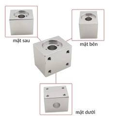 Gối đỡ Đai ốc Vitme T8 nhôm vuông tạo chuyển động tịnh tiến máy in 3D , máy CNC