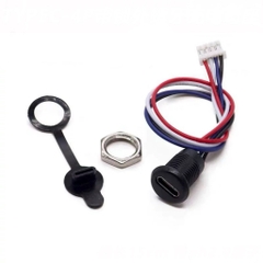 Jack nguồn USB C 4P / type C chống nước