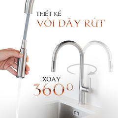 Vòi Rửa Chén Bát Inox Malloca K1726-SS