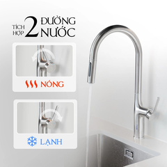 Vòi Rửa Chén Bát Inox Malloca K1726-SS