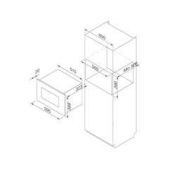 Lò vi sóng âm tủ Malloca MW820ECO