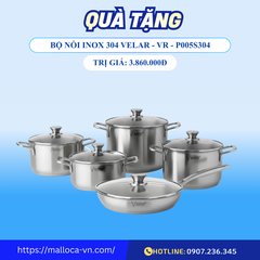 Bếp kính âm 1 điện và 1 từ Malloca MH-732 EIR