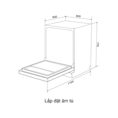 Máy rửa chén Mallloca MDW15-5035TD