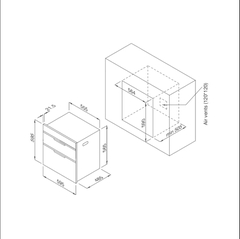 Máy sấy chén dĩa âm tủ MSC-1005