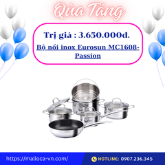 Bếp kính âm 1 điện 1 từ Malloca MH-02IR D