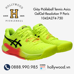 Giày Pickleball Tennis Asics GelGel-Resolution 9 Paris  1042A274-750
