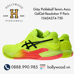 Giày Pickleball Tennis Asics GelGel-Resolution 9 Paris  1042A274-750