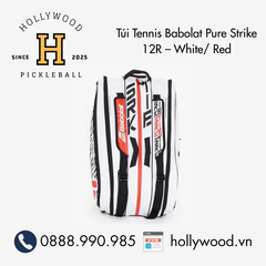 Túi Tennis Babolat Pure Strike 12R – White/ Red