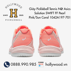 Giày Tennis Pickleball Nữ Asics Solution SWIFT FF Pearl Pink/Sun Coral 1042A197-701