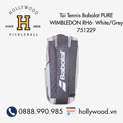 Túi Tennis Babolat PURE WIMBLEDON RH6- White/Grey 751229