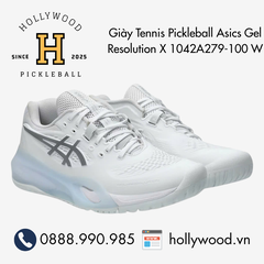 Giày Tennis Pickleball Asics Gel Resolution X 1042A279-100 W