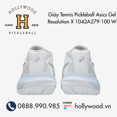 Giày Tennis Pickleball Asics Gel Resolution X 1042A279-100 W