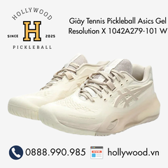 Giày Tennis Pickleball Asics Gel Resolution X 1042A279-101 W