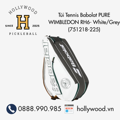 Túi Tennis Babolat PURE WIMBLEDON RH6- White/Grey (751218-225)