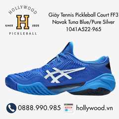 Giày Tennis Pickleball Court FF3 Novak Tuna Blue/Pure Silver  1041A522-965