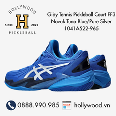 Giày Tennis Pickleball Court FF3 Novak Tuna Blue/Pure Silver  1041A522-965