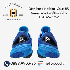 Giày Tennis Pickleball Court FF3 Novak Tuna Blue/Pure Silver  1041A522-965