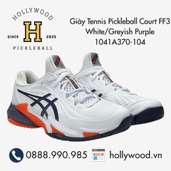 Giày Tennis Pickleball Court FF3 White/Greyish Purple 1041A370-104
