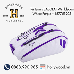 Túi Tennis BABOLAT Wimbledon White/Purple – 167751205