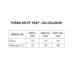Áo Mưa Áo Colosur