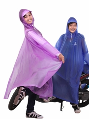 🌧️ ÁO MƯA PONCHO CỔ RÙA TRONG MÀU – APPC-07