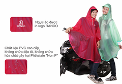 Áo mưa Poncho Bướm trong màu