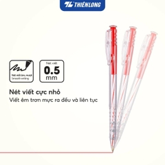 BÚT BI THIÊN LONG TL027 MỰC ĐỎ