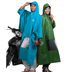 Áo mưa Poncho 2 nón kiếng 0.17