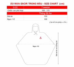 Áo mưa Encir nhựa trong