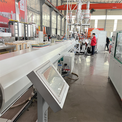 Plastic pipe making machine