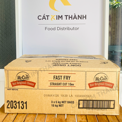 Khoai tây McCain sợi vừa cắt 3/8, xuất xứ Newzealand
