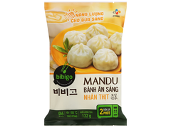 Mandu Bánh Ăn Sáng Nhân Thịt Bibigo Gói 132g