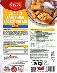 Chả Giò Bánh Tráng Đặc Biệt Hải Sản Cầu Tre gói 1,35kg
