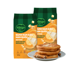 Bánh Rán Kiểu Hàn Quốc Hotteok Bibigo nhân Mozzarella Gói 280g