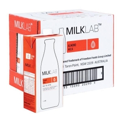 Sữa tươi MilkLab vị hạt hạnh nhân hộp 1L (Thùng 8 hộp x 1L)