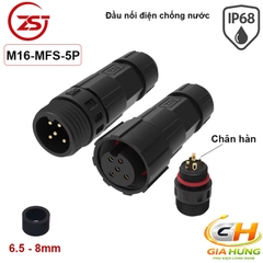 Đầu Cút Nối Dây Điện Chống Nước IP68 Chính Hãng ZSJ M16-MF Dùng Cho Dây 2–12 Lõi