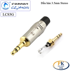 Đầu Hàn Giắc Âm Thanh 3.5mm Stereo Mạ Vàng Coraon CZXYON LCS3G Vỏ Kim Loại Cao Cấp