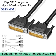 Dây cáp DB25 dùng cho máy in hóa đơn Epson dài 1M đến 30M